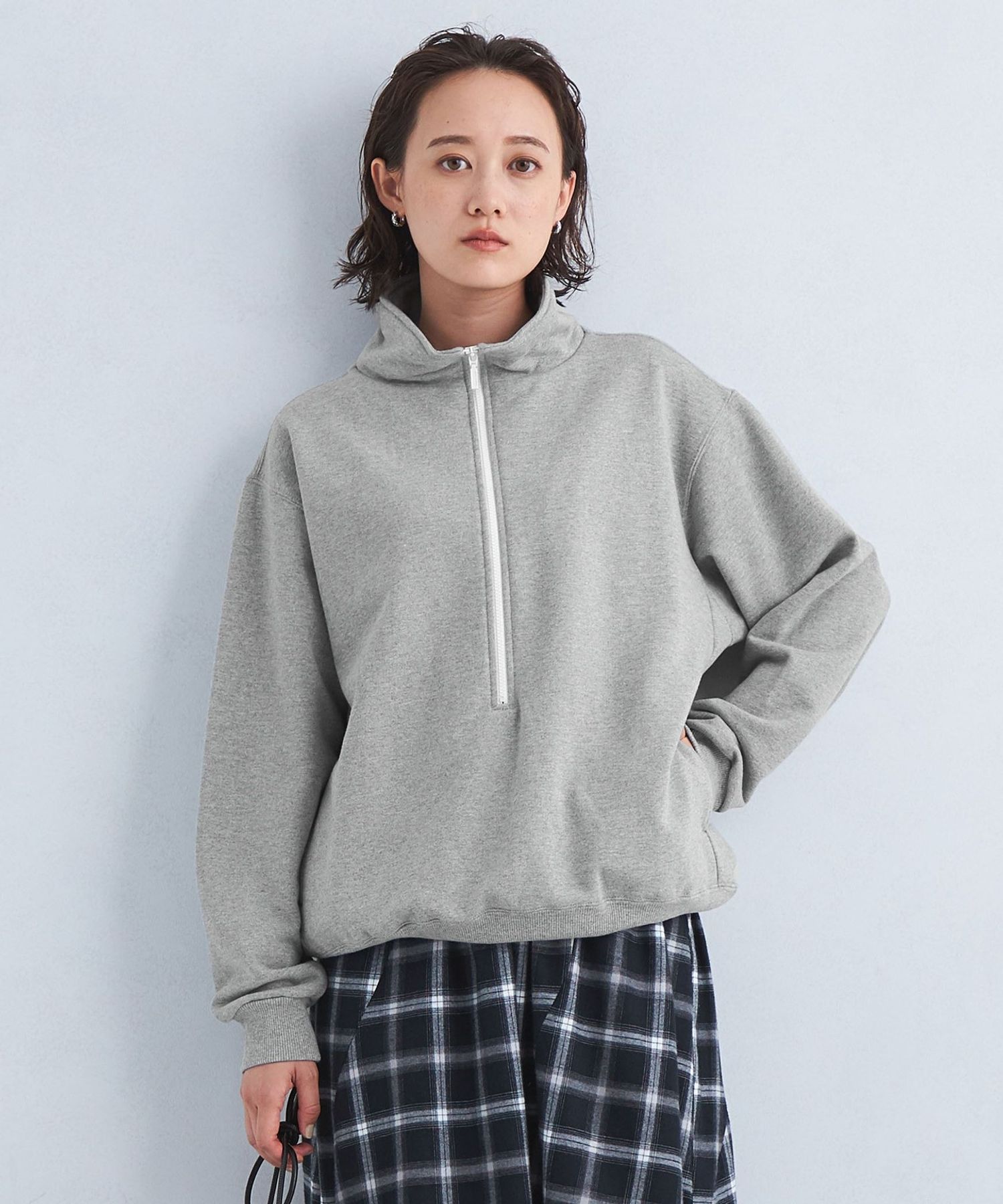 別注】<MEYAME×green label relaxing>ハーフジップ スウェット プル 別注】<MEYAME×green label relaxing>ハーフジップ スウェット プル