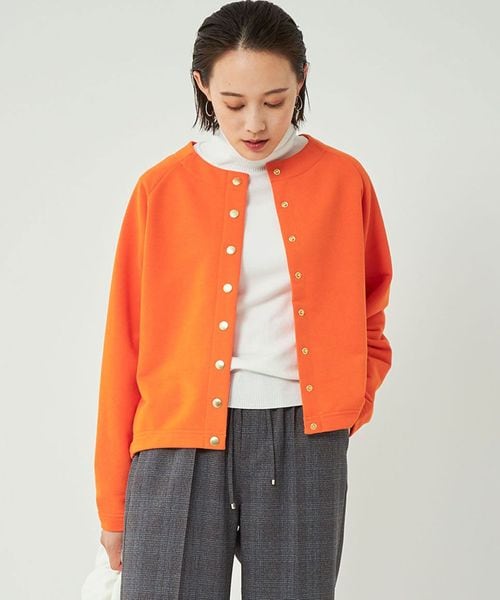 UNITED ARROWS green label relaxing◆ジャケットライクニットカーディガン/--/コットン/NVY/無地/3628-105-0881 UNITED ARROWS green label relaxing ヘアリー ジャケットライク