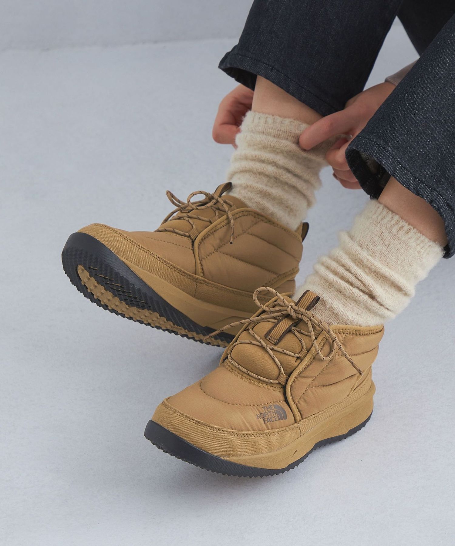 24センチ ノースフェイス スノーブーツ スノーシューズ ブラウン 茶色 THE NORTH FACE ブラウン スノーブーツ 24㌢