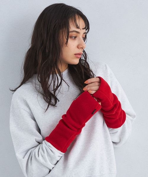 フィンガーレス ニット グローブ 手袋 