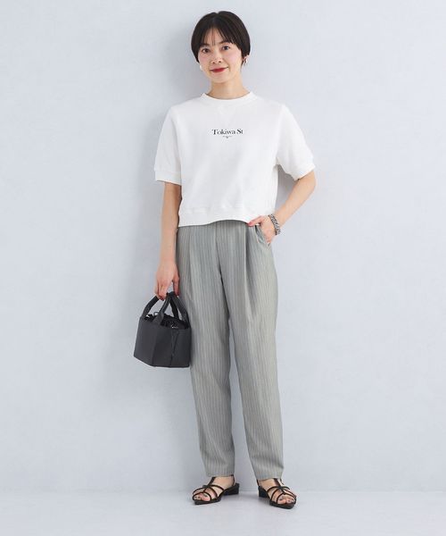 UNITED ARROWSグリーンレーベル　テーパード パンツ ライトグレー36 UNITED ARROWS green label relaxing｜[size SHORT/TALLあり