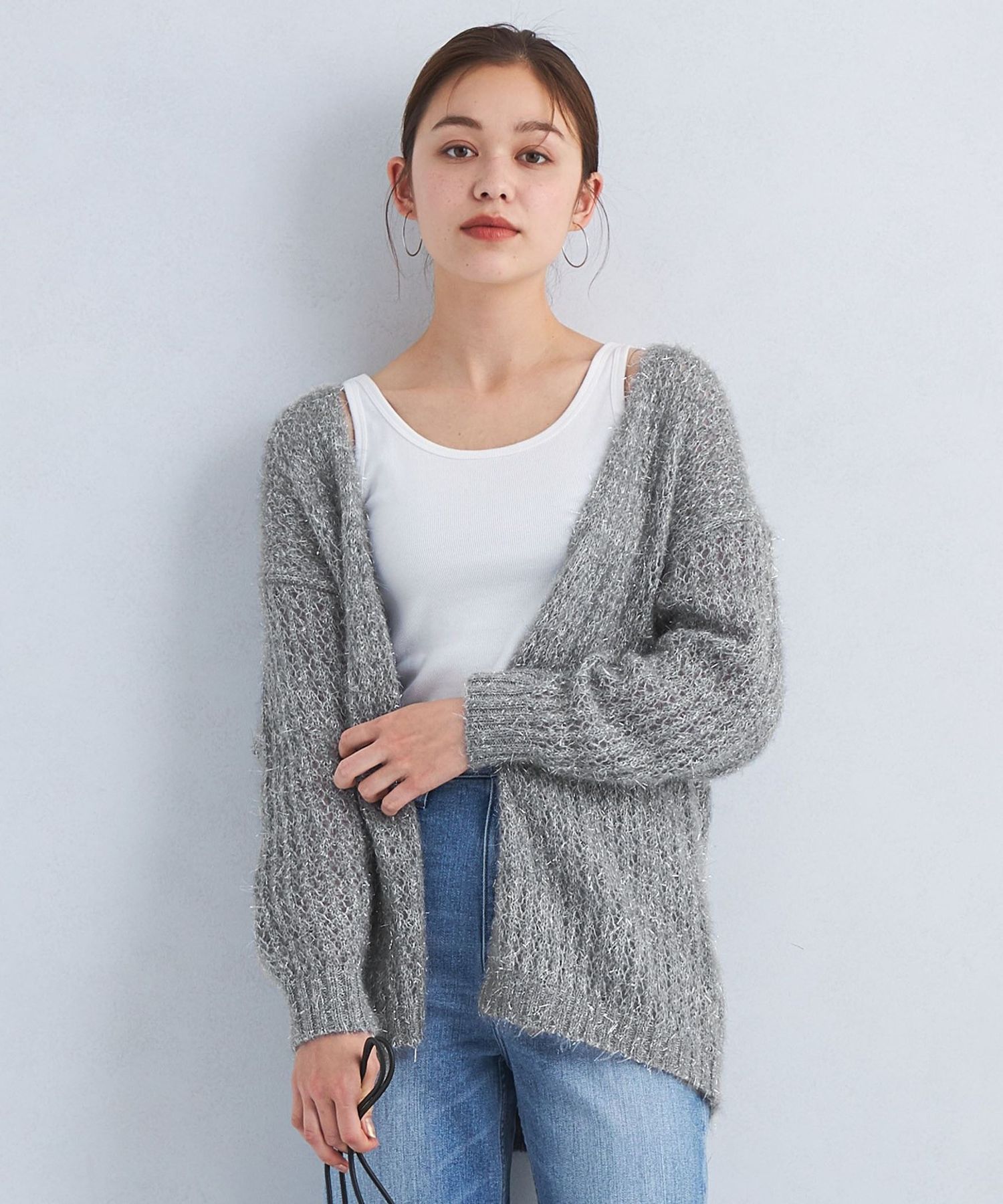 別注】＜LOGAN knitting mills＞ラメ カーディガン