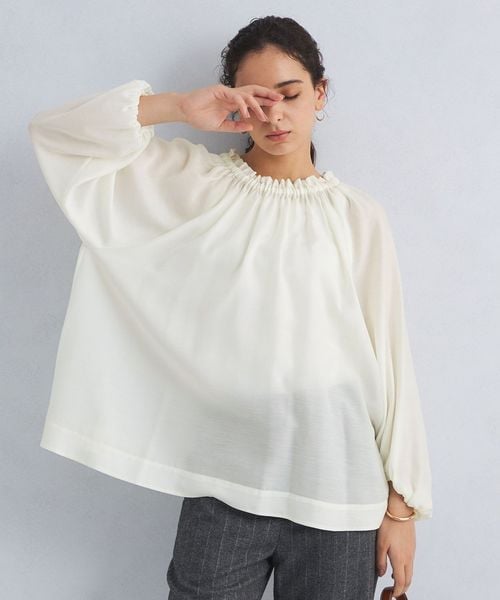 green label relaxing/＜SEASONAL COLLECTION＞ギャザー ブラウス/シャツ / ブラウス