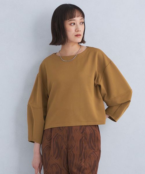 リップル フォルムスリーブ プルオーバー カットソー 