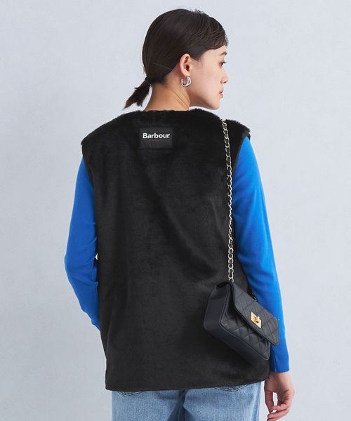 【別注】〈Barbour〉キルティング×フェイクファー リバーシブルベスト 別注】＜Barbour＞キルティング×フェイクファー リバーシブル ベスト