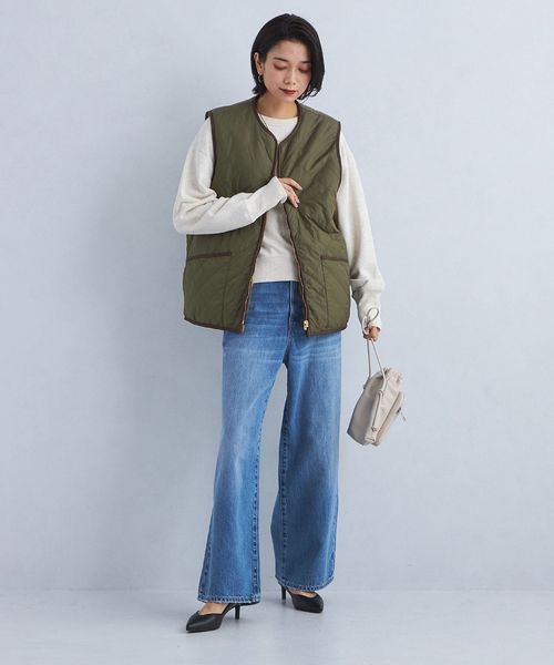 【別注】〈Barbour〉キルティング×フェイクファー リバーシブルベスト 別注】＜Barbour＞キルティング×フェイクファー リバーシブル ベスト