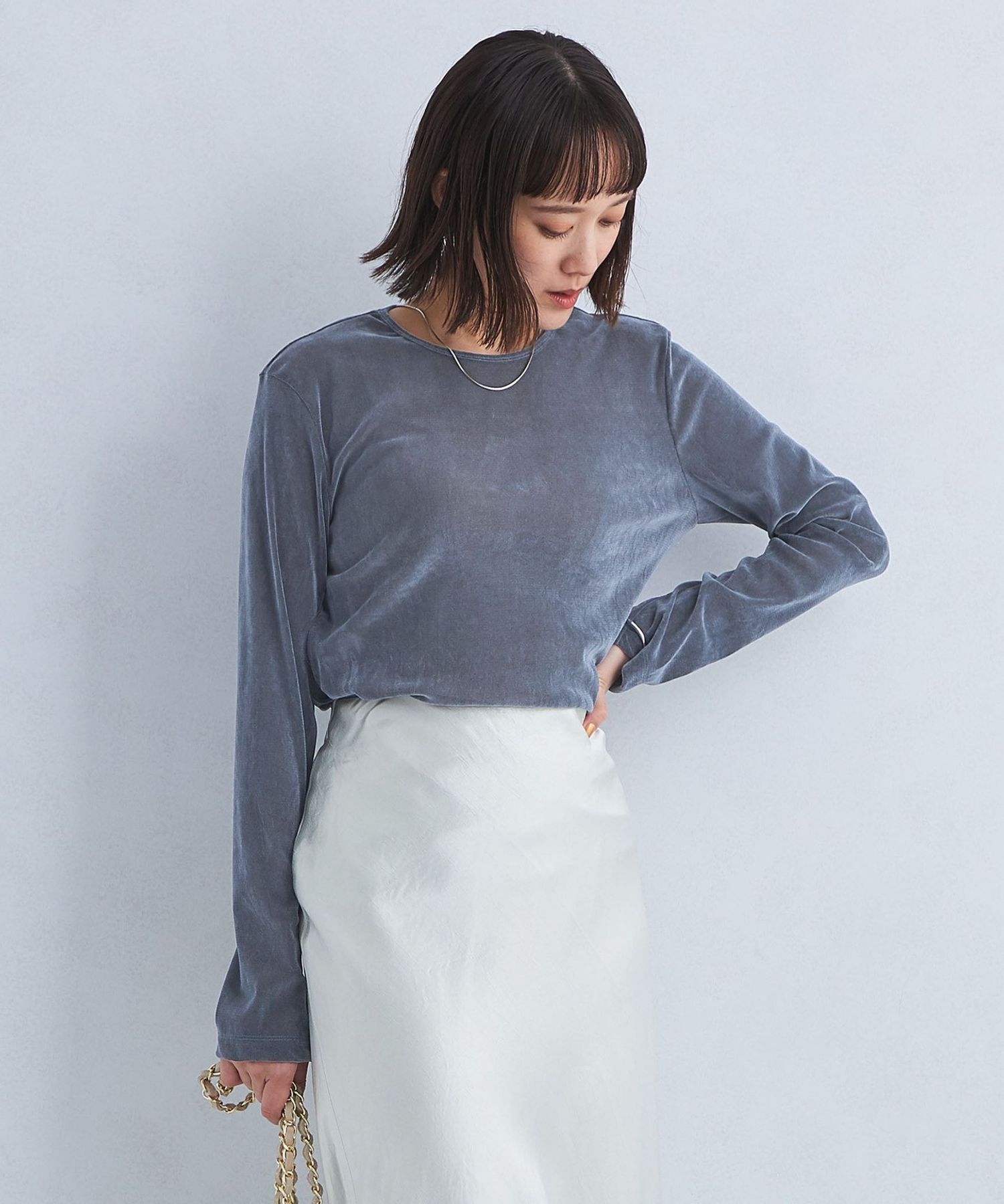 未使用☆ OTONA TOWER SLEEVE LONG TOP
