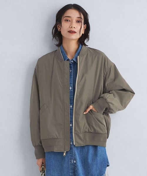 size SHORTあり］リバーシブル MA―1 ブルゾン ―ウォッシャブル