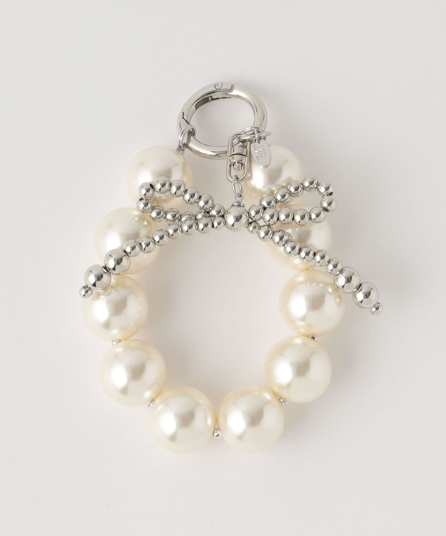 ホワイトパール リボンチャーム パールリボンチャーム|kivi | RETRO GIRL ONLINE STORE レトロガール