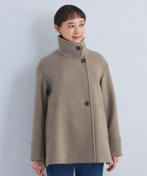 SENTDALE WOOL スタンドカラー ミドル コート 2