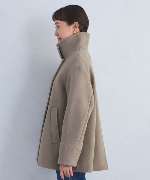 【セール】SENTDALE WOOL スタンドカラー ミドル コート サイズ36 SENTDALE WOOL スタンドカラー ミドル コート 2