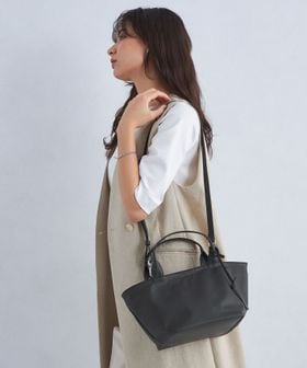 美品✨A.la Malva 2way レザートートバッグ 2WAY　グレイ green label relaxing（グリーンレーベルリラクシング）の「＜A