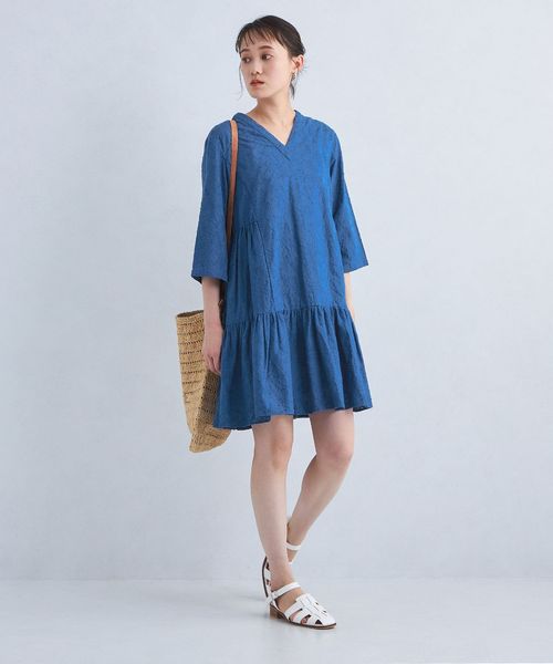 Peridot by Sara mallika＞刺しゅう ワンピース