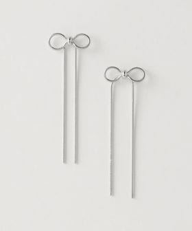 green label relaxing/リボン スネークチェーン ピアス/ピアス（両耳用）