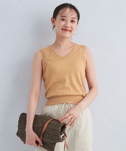 green label relaxing/ファインタッチ スイビ ニット タンクトップ/ニット / セーター