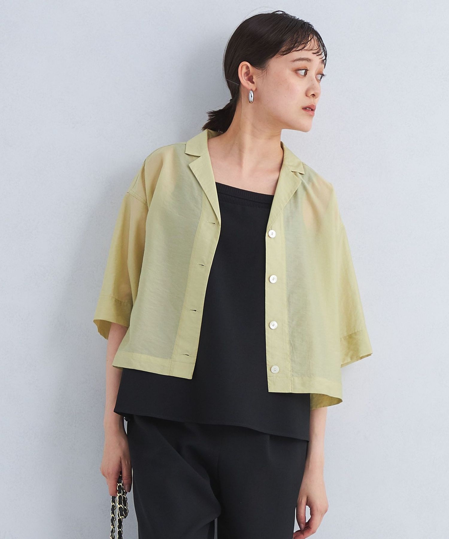 クロップド シャツ 