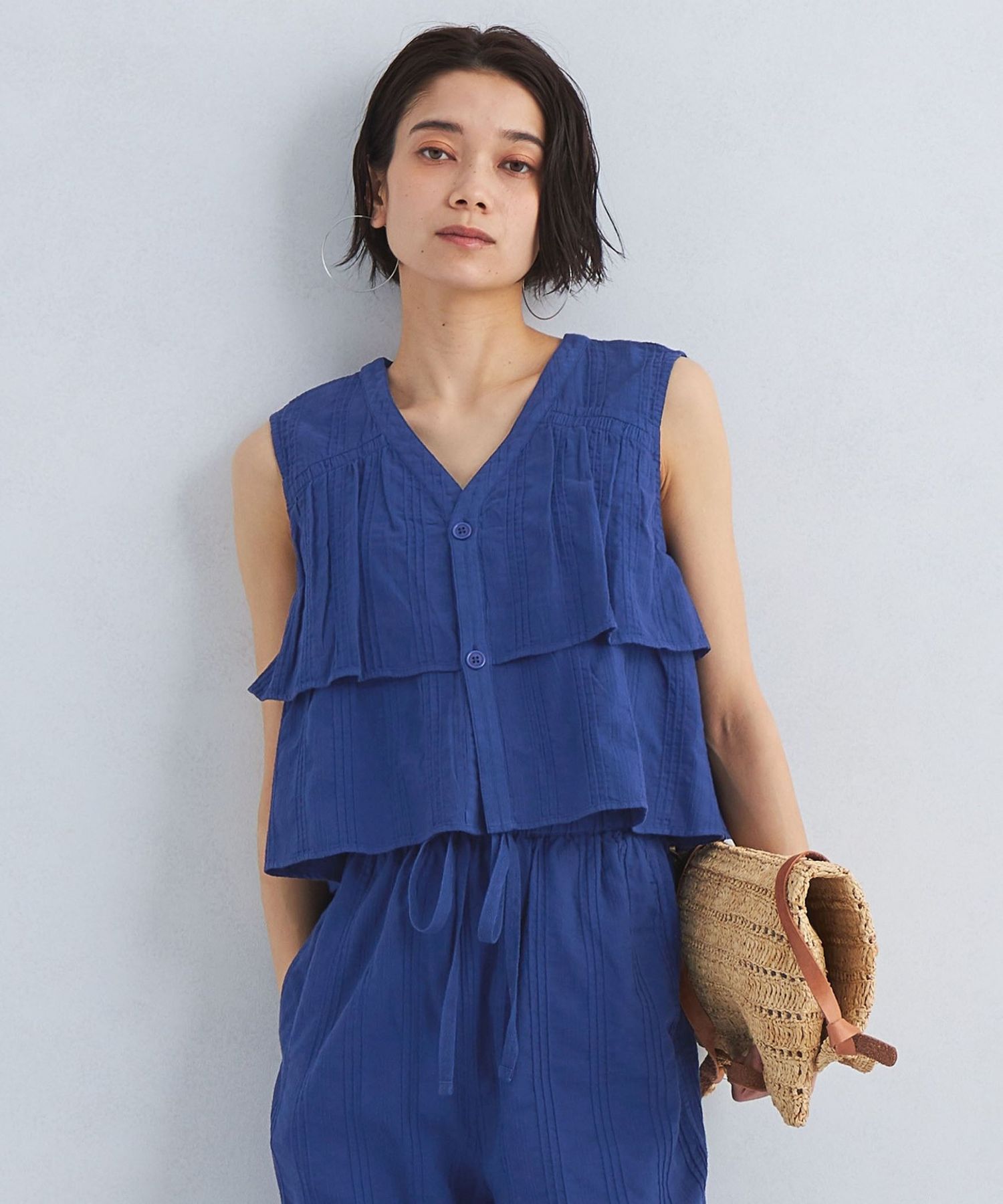 milo ガーデンダイ 2WAY ブラウス 