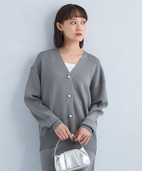 green label relaxing/パフ ニットカーディガン/カーディガン / ボレロ