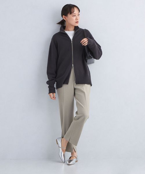 新品未使用green label relaxing　ジャージー スリット パンツ ジャージー スリット パンツ