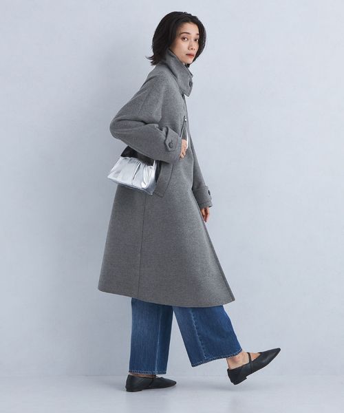 size SHORT/TALLあり］SENTDALE WOOL スタンドカラー ロング コート
