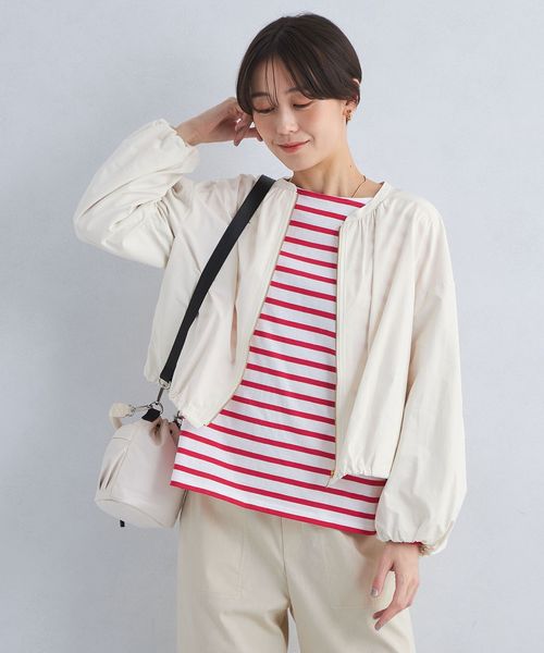 green label relaxing バルーンスリーブブルゾン size SHORTあり］バルーンスリーブ ブルゾン