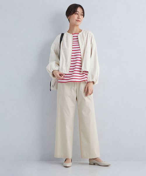 green label relaxing バルーンスリーブブルゾン size SHORTあり］バルーンスリーブ ブルゾン