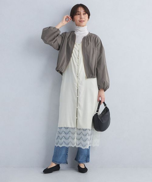 green label relaxing バルーンスリーブブルゾン size SHORTあり］バルーンスリーブ ブルゾン