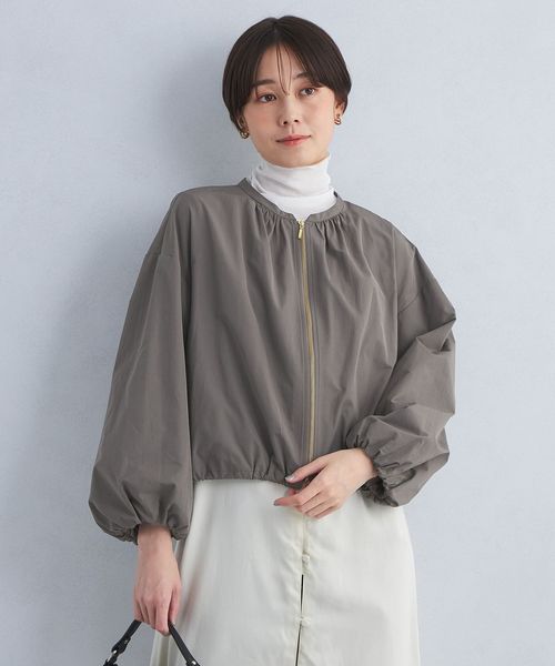 green label relaxing バルーンスリーブブルゾン size SHORTあり］バルーンスリーブ ブルゾン