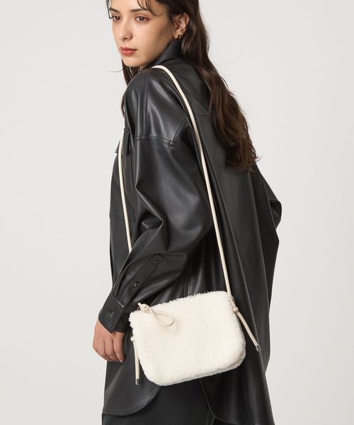 green label relaxing/ボア ジップ ミニショルダーバッグ / ポシェット/その他バッグ