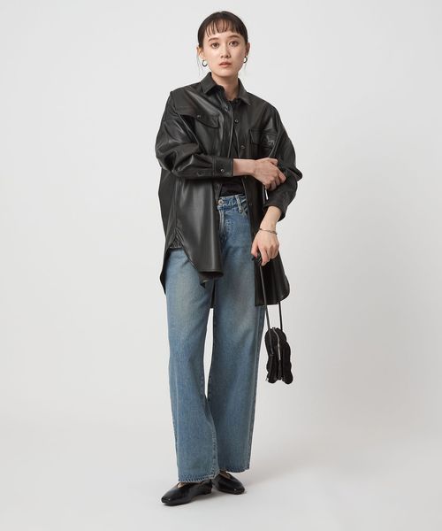 別注】＜HEALTHY DENIM＞Almond シャツ ブラック