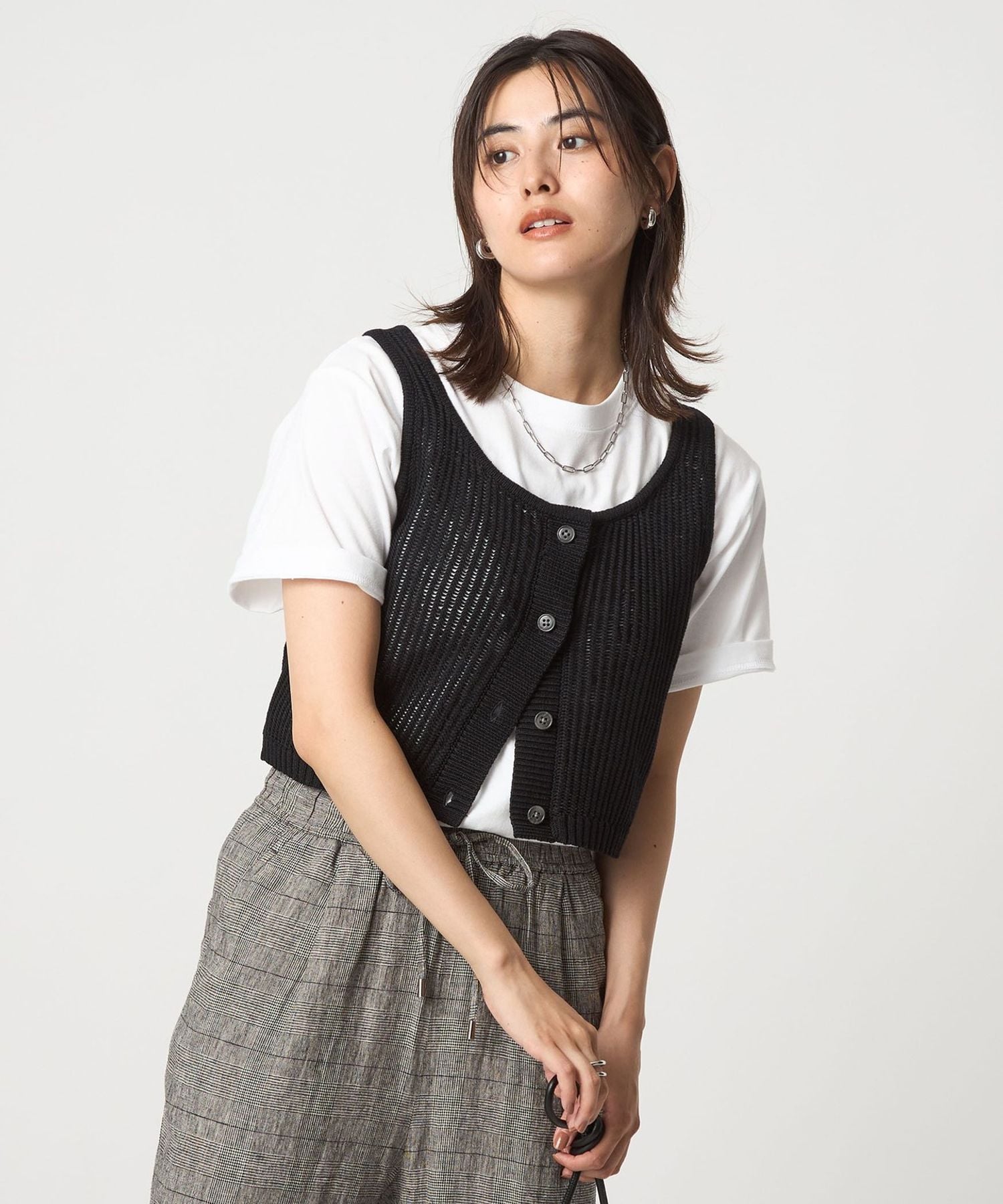 今季ユナイテッドアローズ　ニットビスチェ MARW UNITED ARROWS（マルゥ ユナイテッドアローズ）の「＜MARW