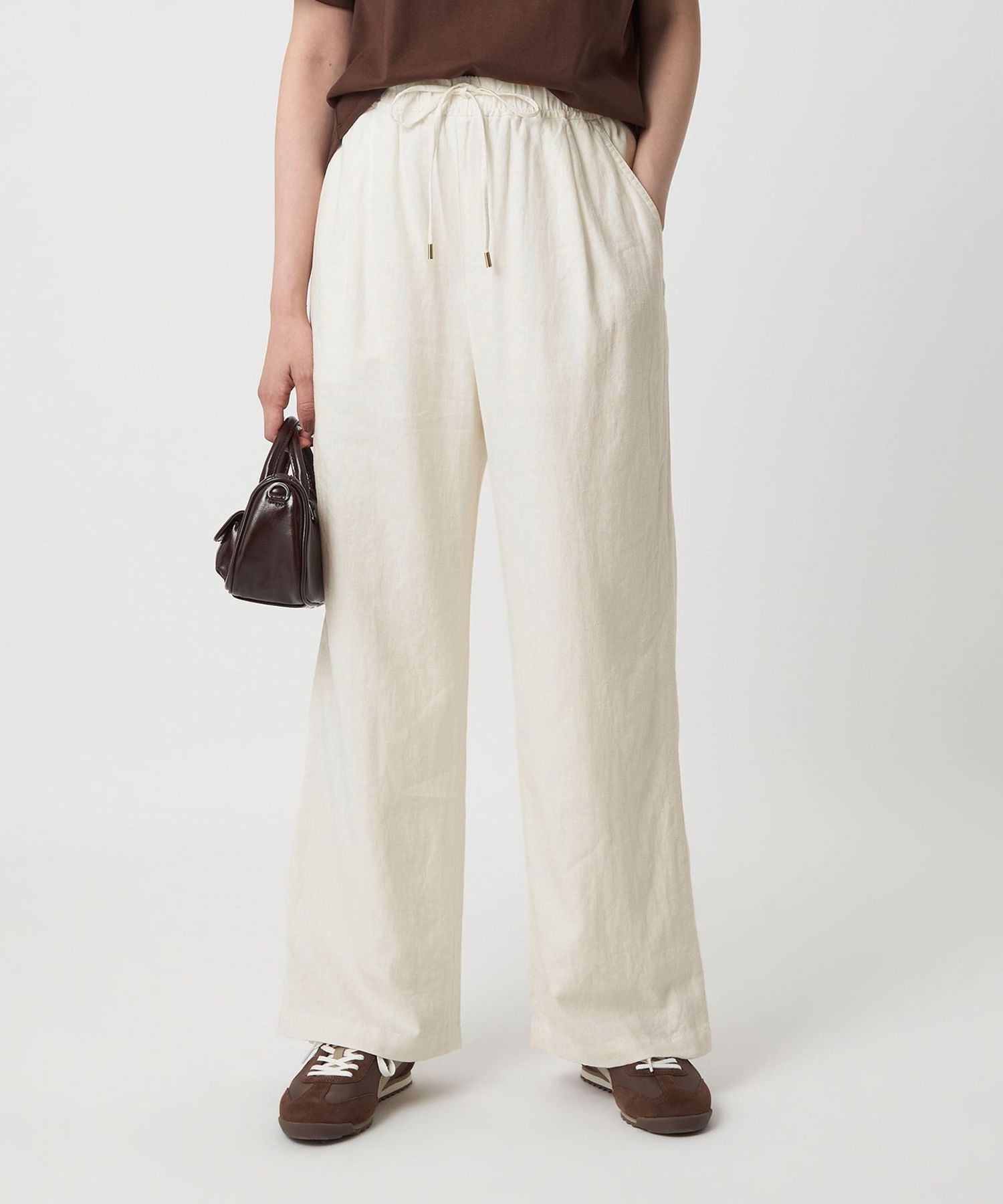 SUNSEA LINEN WIDE STRAIGHT PANT ホワイト 2 SUNSEA LINEN WIDE STRAIGHT PANT ホワイト 2 SUNSEA LINEN WIDE