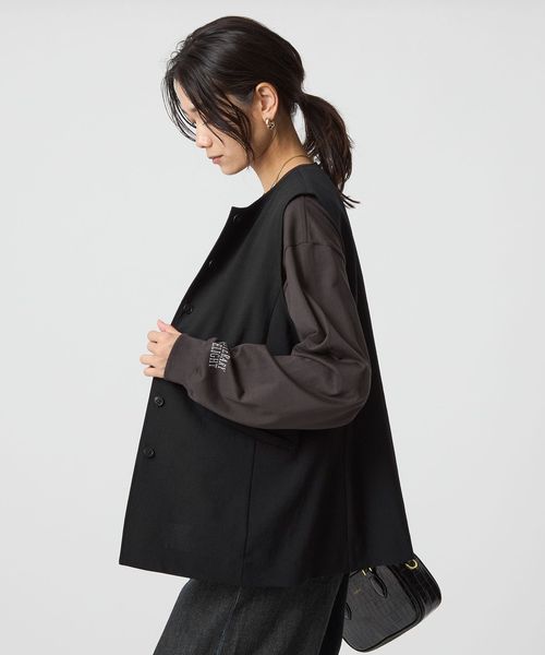 ユナイテッドアローズ　ジレ　パンツ　ブラウス3点セット ジレ ブラウス