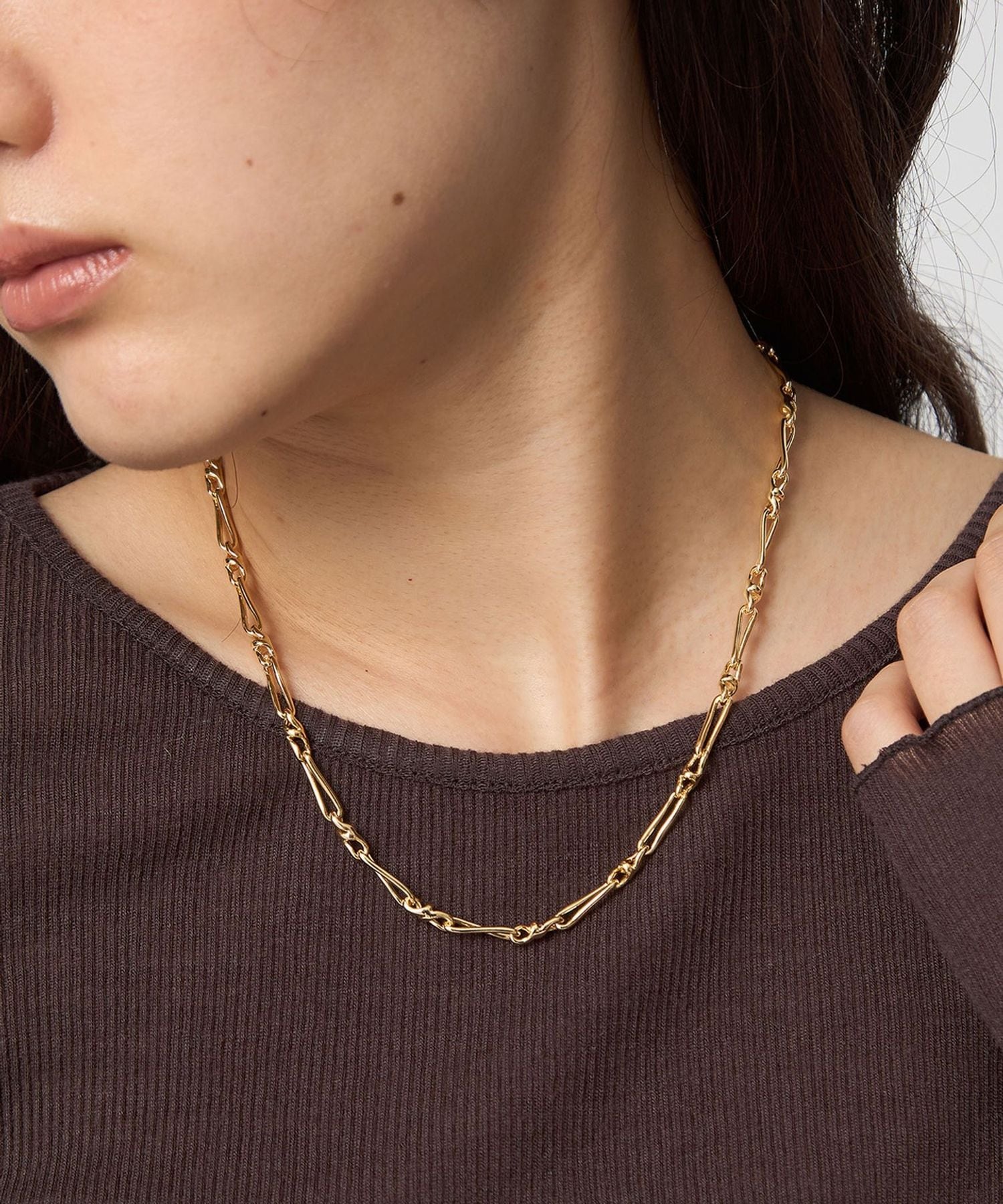 UNAILE ツイストデザイン ネックレスjent louis UNAILE ツイストデザイン ネックレスjent louis UNAILE ツイスト