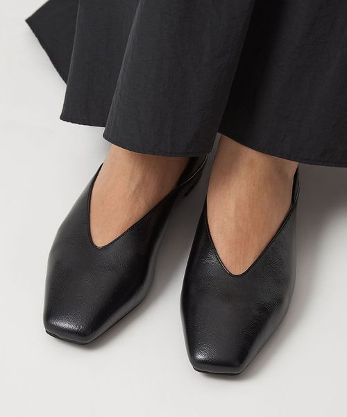 UNITED ARROWS UWMSC スクエア フラット シューズ　37h UNITED ARROWS（ユナイテッドアローズ）の「UWMSC スクエア