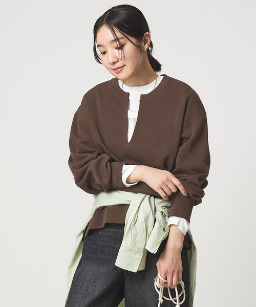 green label relaxing/＜at ease＞ダブルフェイス プルオーバー カットソー/Tシャツ / カットソー