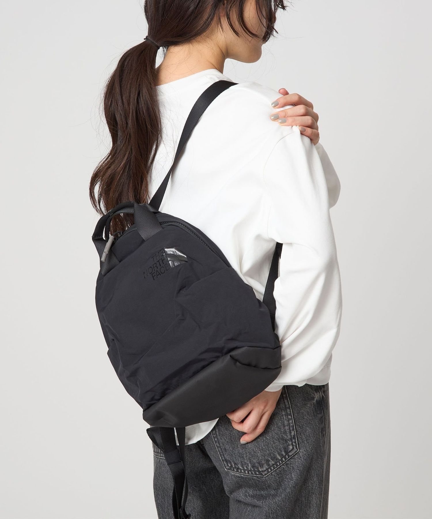 THE NORTH FACE ネバーストップミニバッグ　リュック黒 THE NORTH FACE デイバック リュック 「THE FACE」ネバー