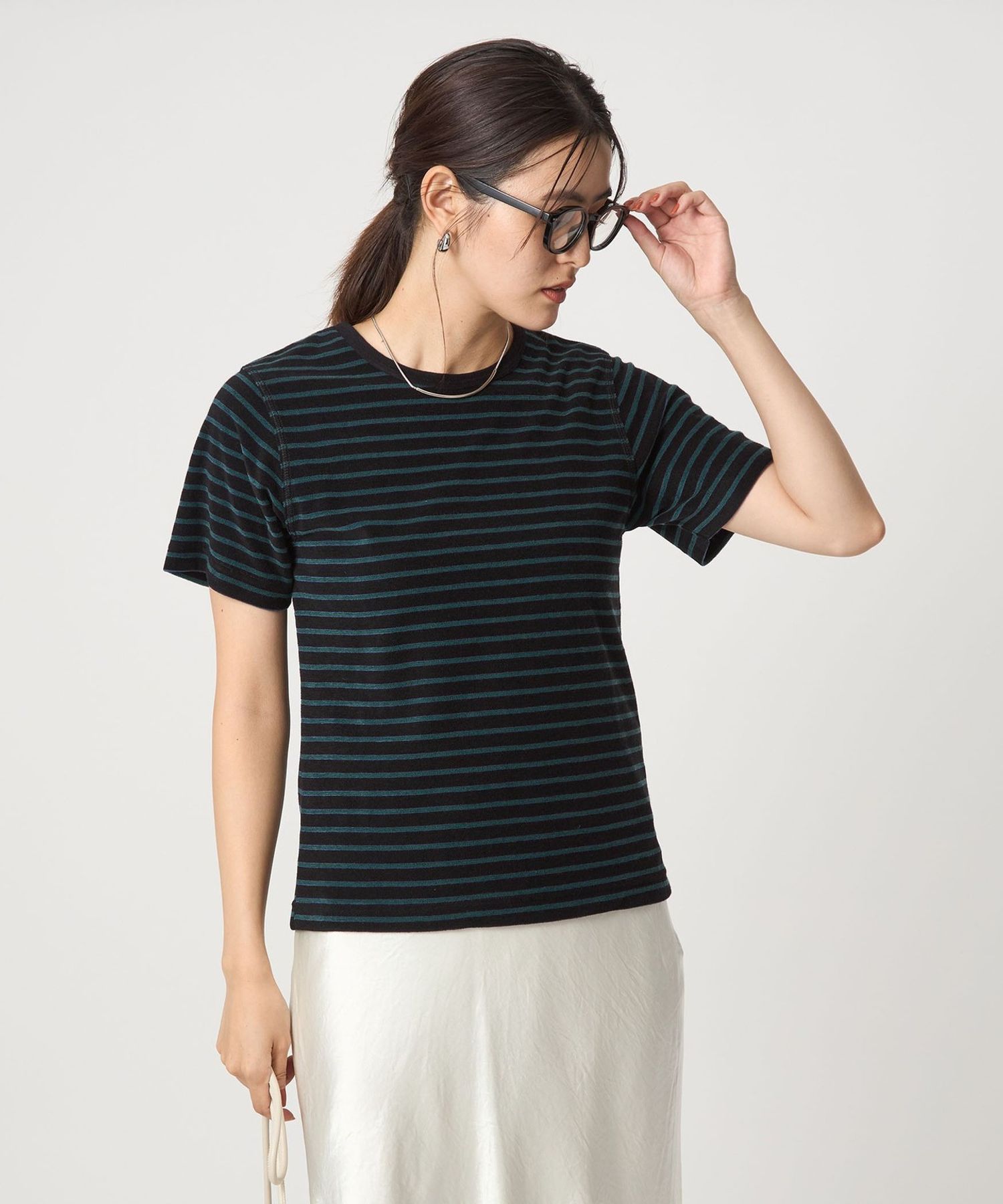 フィーニー　パイルボーダーTシャツ　ユナイテッドアローズ パイル ボーダー Tシャツ
