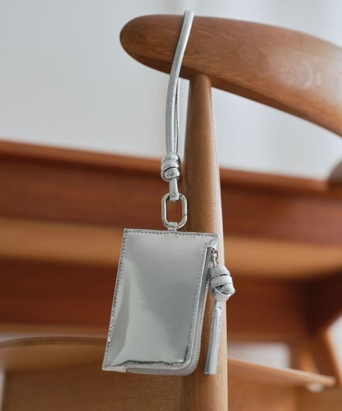 green label relaxing/【別注】＜perche＞2WAY ストラップ カードケーズ / シルバー/キーケース / キーホルダー