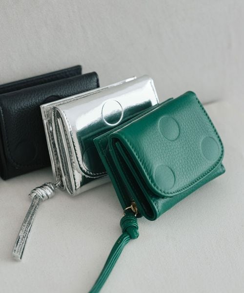 perche/【別注】＜perche＞三つ折り ドット ウォレット / 財布/財布
