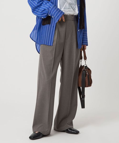 green label relaxing/【WEB限定】＜at ease＞オルマイ ワイド パンツ マシンウォッシャブル ストレッチ 帯電防止/イージーパンツ