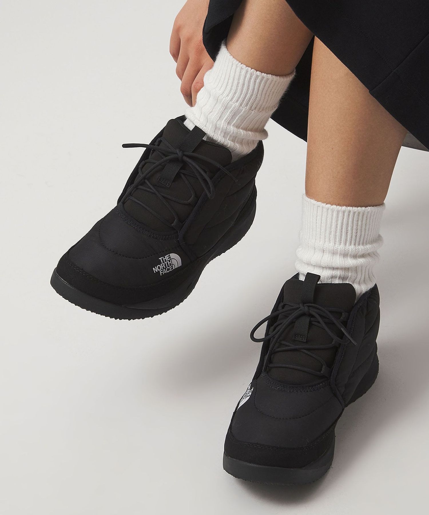 【未使用】THE NORTH FACE ヌプシチャッカ　ブーツ 黒　24cm THE NORTH FACE NUPTSE CHUKKA TNFブラック×TNFブラック（ザ