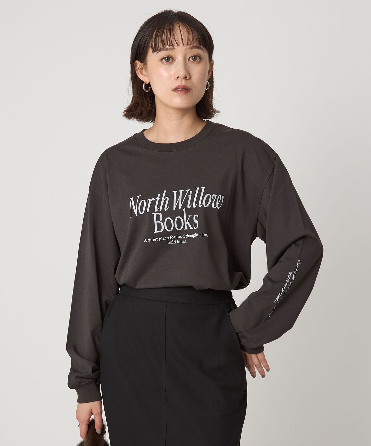 ブックストア ロゴ ロングスリーブ Tシャツ