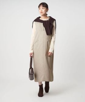 green label relaxing/［size SHORTあり］キーネック ジャンパースカート/ジャンパースカート