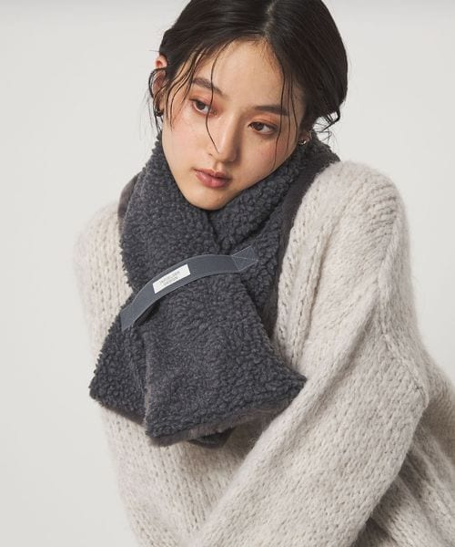 INFIELDER DESIGN/【別注】＜INFIELDER DESIGN＞ボア リバーシブルマフラー/ストール / マフラー