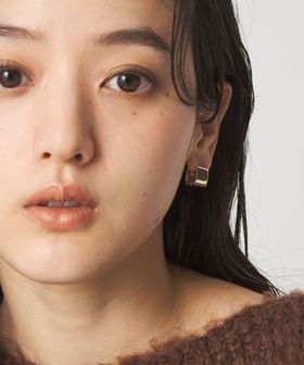 green label relaxing/【WEB限定】スクエアクリップ フープピアス/ピアス（両耳用）