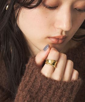 green label relaxing/【WEB限定】ワイド ニュアンスカーブ リング/リング