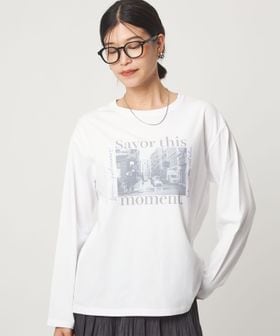 green label relaxing/【WEB限定】＜at ease＞アソート フォト  ロングスリーブ カットソー/Tシャツ / カットソー