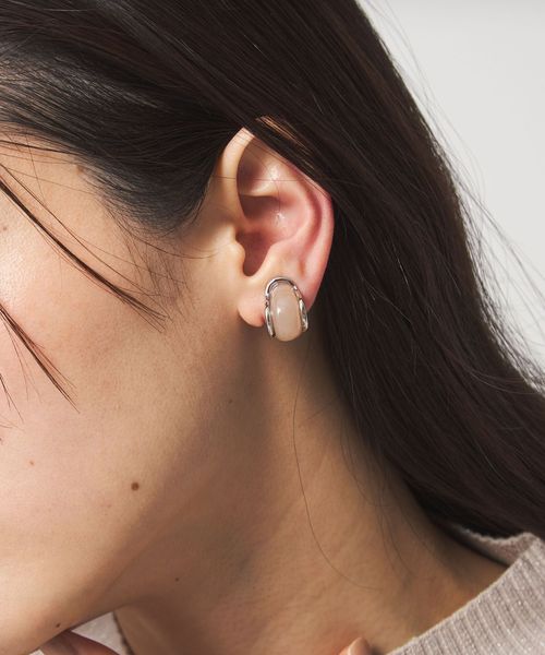 green label relaxing/マーブル イヤリング/イヤリング