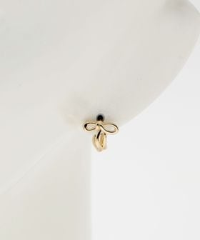 green label relaxing/リボン フープピアス/ピアス（両耳用）